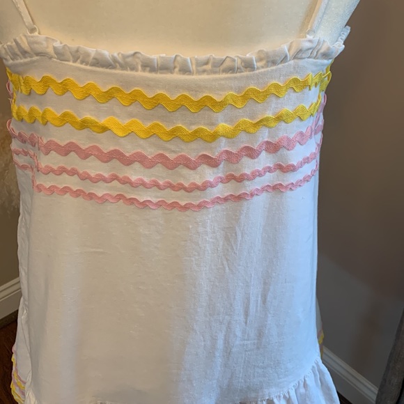 Lisa Marie Fernandez for Target Women's
Ric Rac Dress S White Pink Yellow - Picture 6 of 10